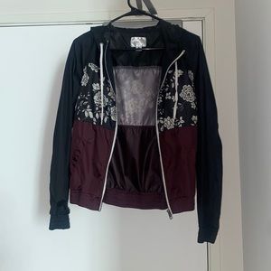 Black and Burgundy Medium EMPYRE Windbreaker